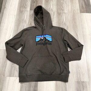 Patagonia Fitz Roy Horizons Uprisal Hoodie  Men's Brown Sweater SzL